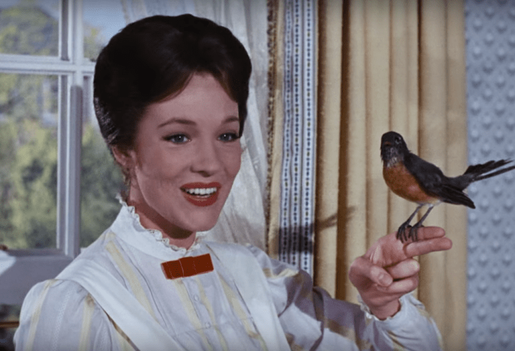 Julie Andrews in Mary Poppins. Photo Credit: Disney