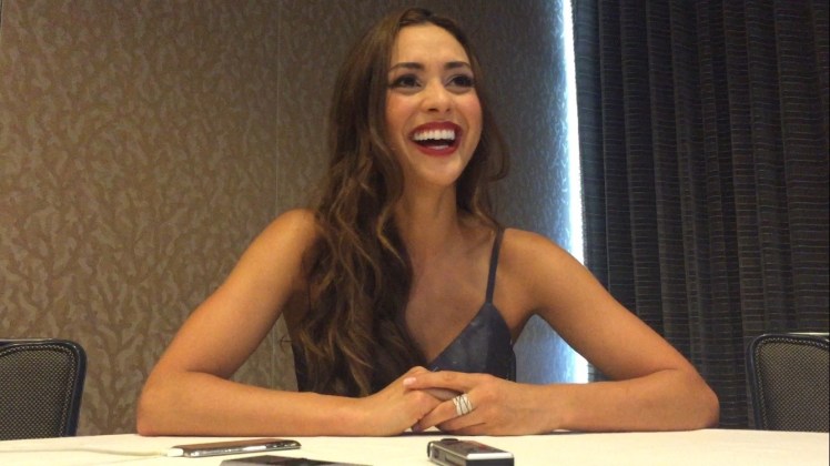 Lindsey Morgan chats about The 100 at SDCC 2016. Photo Credit: Nora Dominick Lindsey Morgan chats about The 100 at SDCC 2016. Photo Credit: Nora Dominick