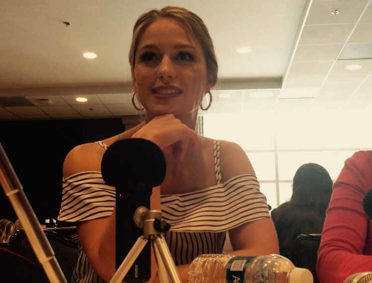 Melissa Benoist chats about Supergirl at SDCC 2016. Photo Credit: Nora Dominick